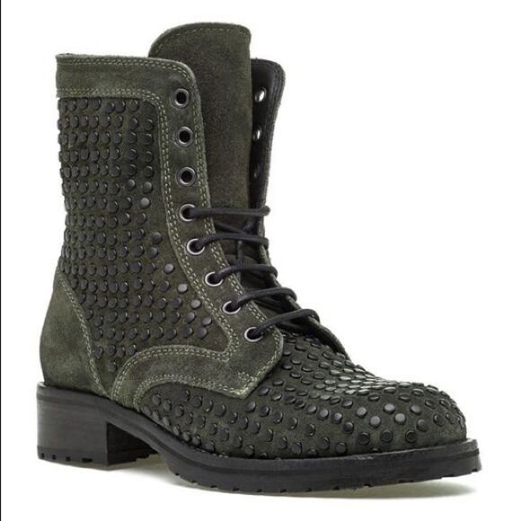 275 Central Women's Green 1515 Lace Up Boot Olive Suede - Picture 1 of 9